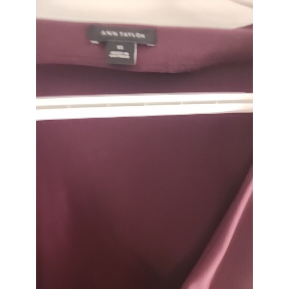 Ann Taylor LOFT  V-Neck Dress Burgundy Size Xs - Picture 5 of 7